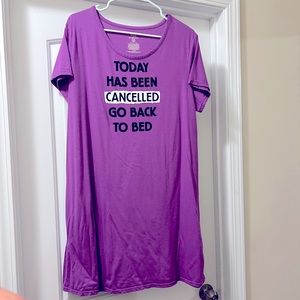 L/XL (14-18) Today Has been Cancelled Long Sleep shirt